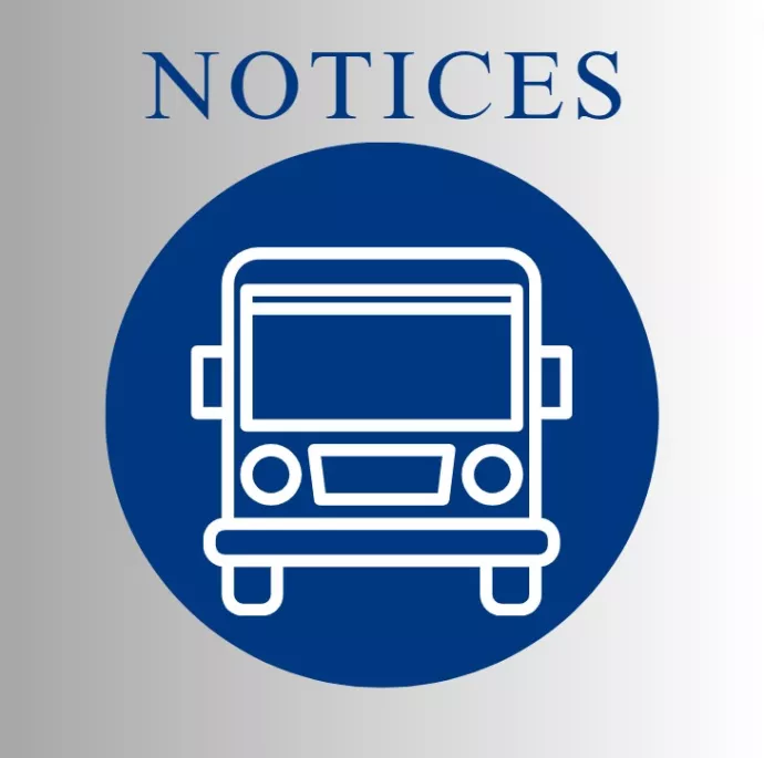 Image of a Bus Notice
