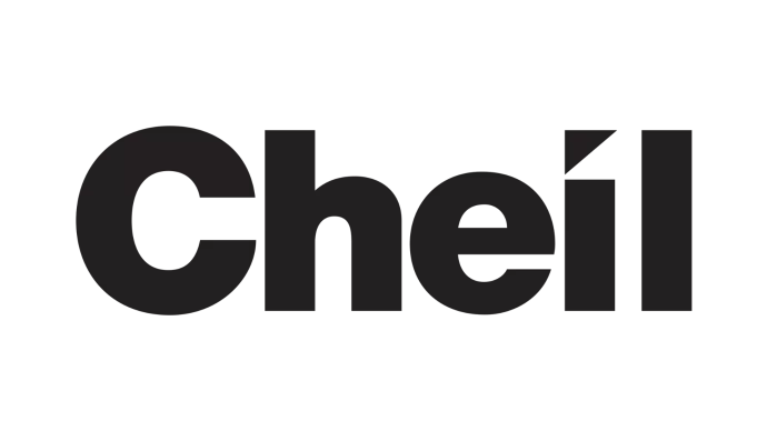 The Cheil Logo: Strong bold text with the first letter capitalized in "Cheil". The "i" in Cheil is in the shape of a triangle. 