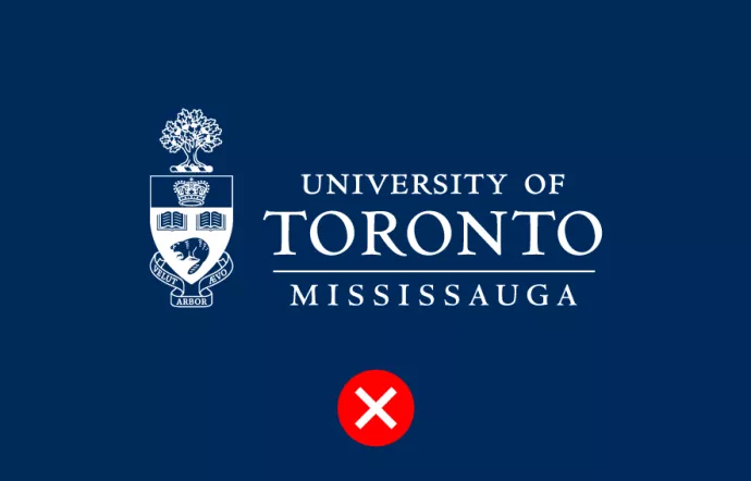 U of T Mississauga Signature reverse signature