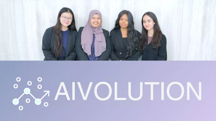 Team AIvolution: Josephine Ku, Khadijah Hashmi, Jade Wright, and Daphne Molson