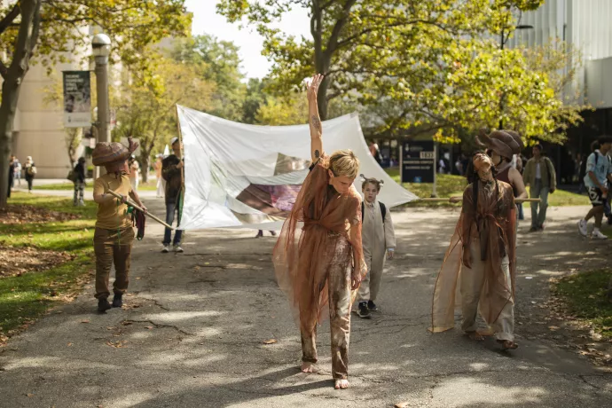 float during Quiet Parade