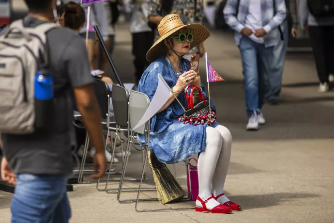 spectator at Quiet Parade