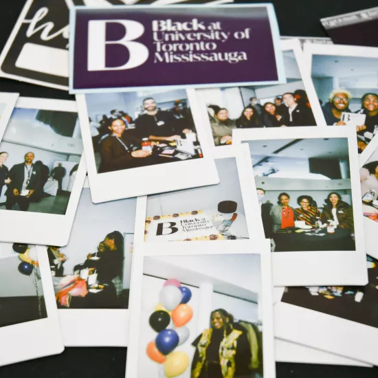 polaroid photos from Black at UTM launch event