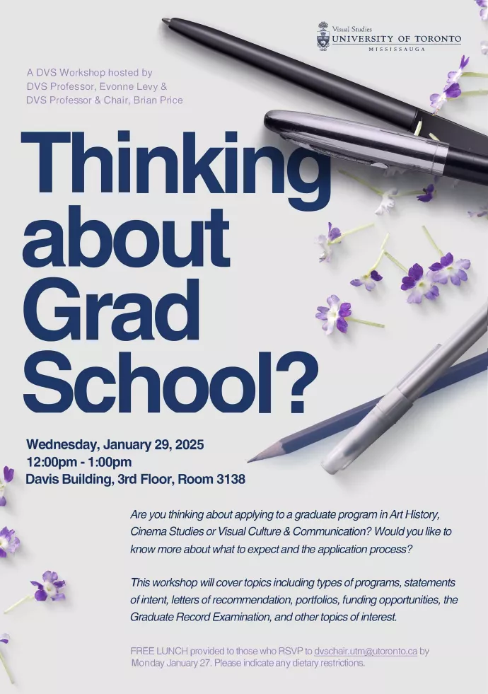 Grad school info session Jan 29, 2025