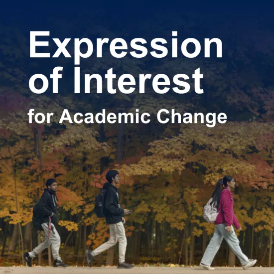 Expression of Interest for Academic Change